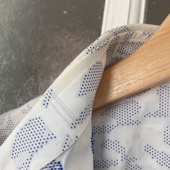 JIL SANDER embroidered short sleeved shirt size 38/15 - Picture 11 of 14